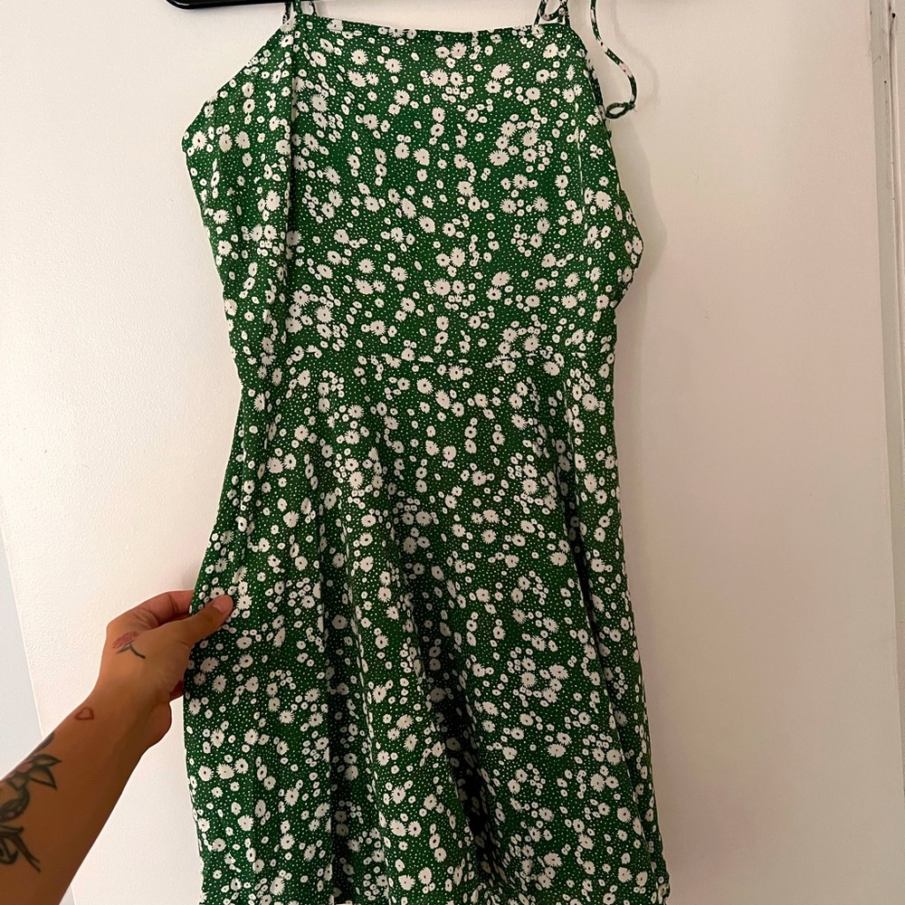 💚Green Floral Dress💚
